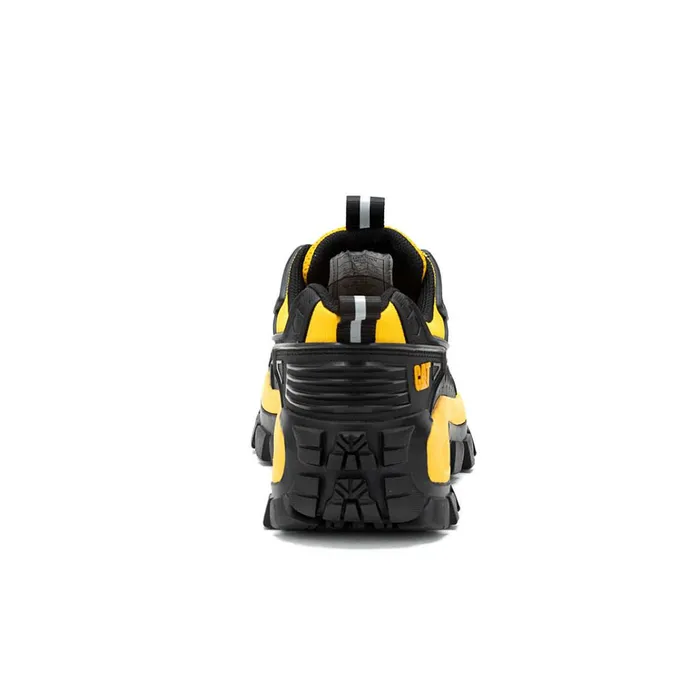 Cat Footwear Shoes Men039s Invader Mecha Composite Toe Work Shoe Blackcat Yellow 8211 Men