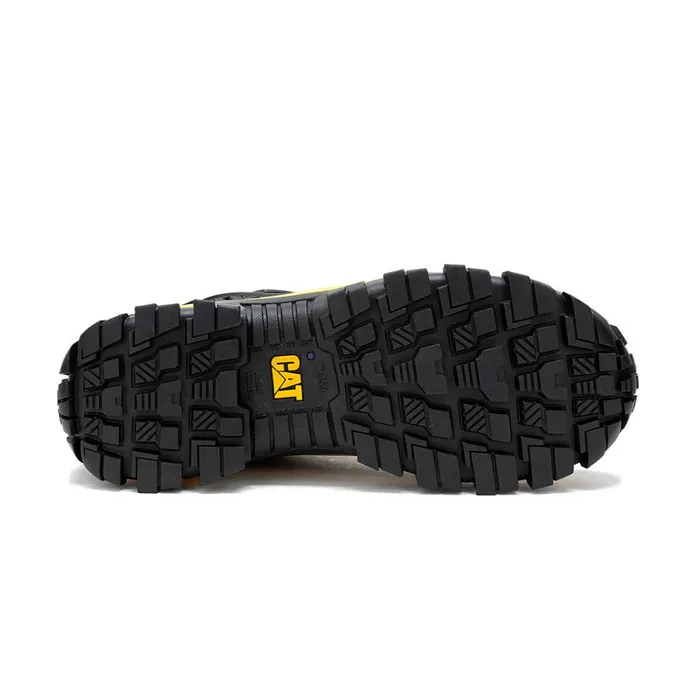 Cat Footwear Shoes Men039s Invader Mecha Composite Toe Work Shoe Blackcat Yellow 8211 Men