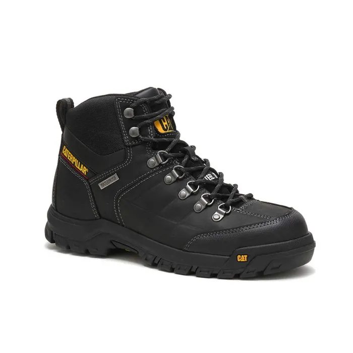Cat Footwear Waterproof Men039s Threshold Waterproof Steel Toe Work Boot Black 8211 Men