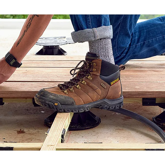 Cat Footwear Waterproof Men039s Threshold Waterproof Steel Toe Work Boot Black 8211 Men