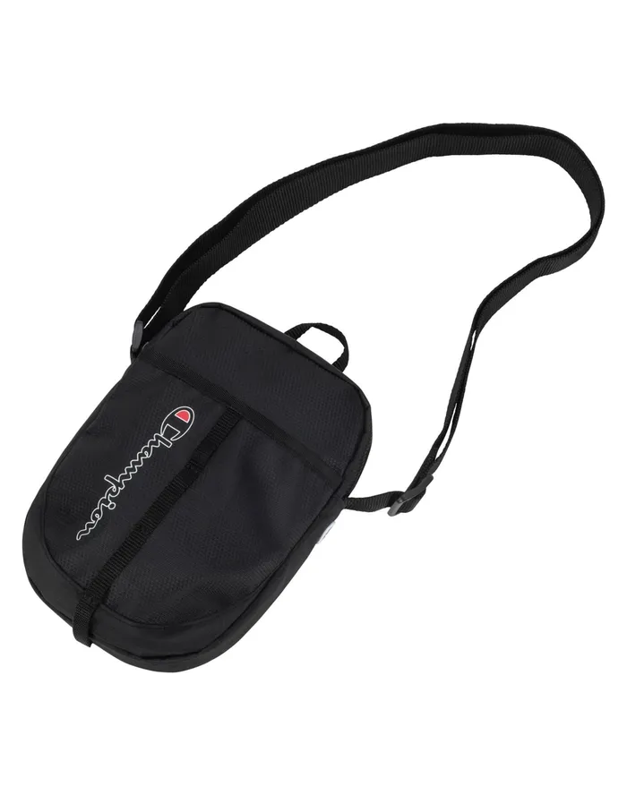 Center Crossbody Bag Script Logo Black MenWomen Champion Bags and Backpacks