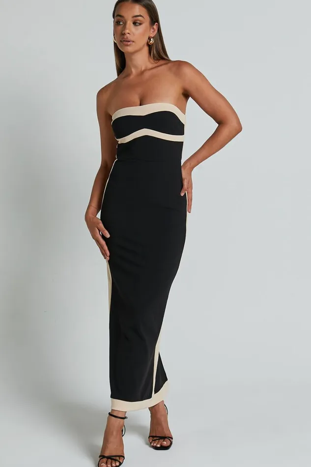 Chailyn Midi Dress 8211 Strapless Bodycon Dress In Black Women Showpo Dresses