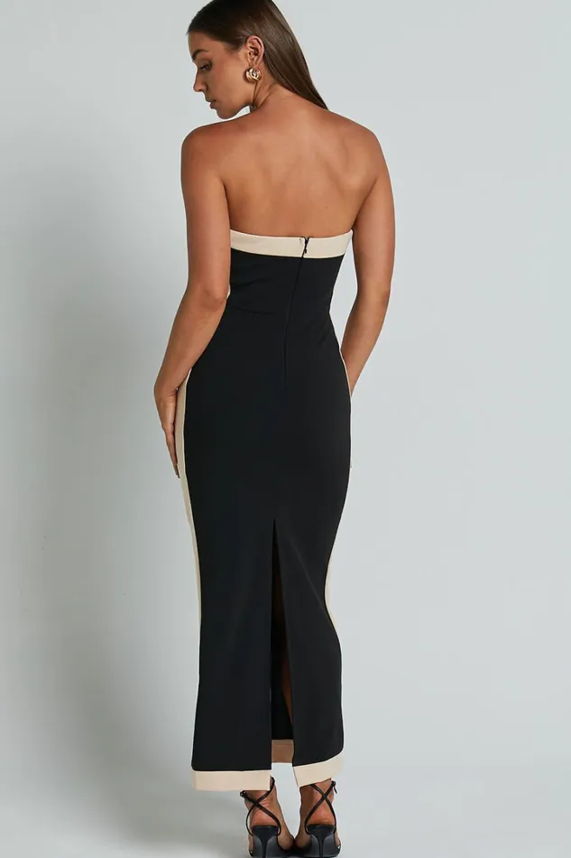 Chailyn Midi Dress 8211 Strapless Bodycon Dress In Black Women Showpo Dresses