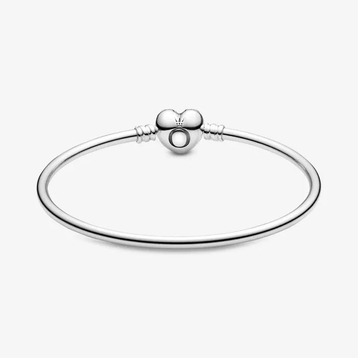 Charm Bracelets Women Pandora Online Moments Heart Clasp Bangle