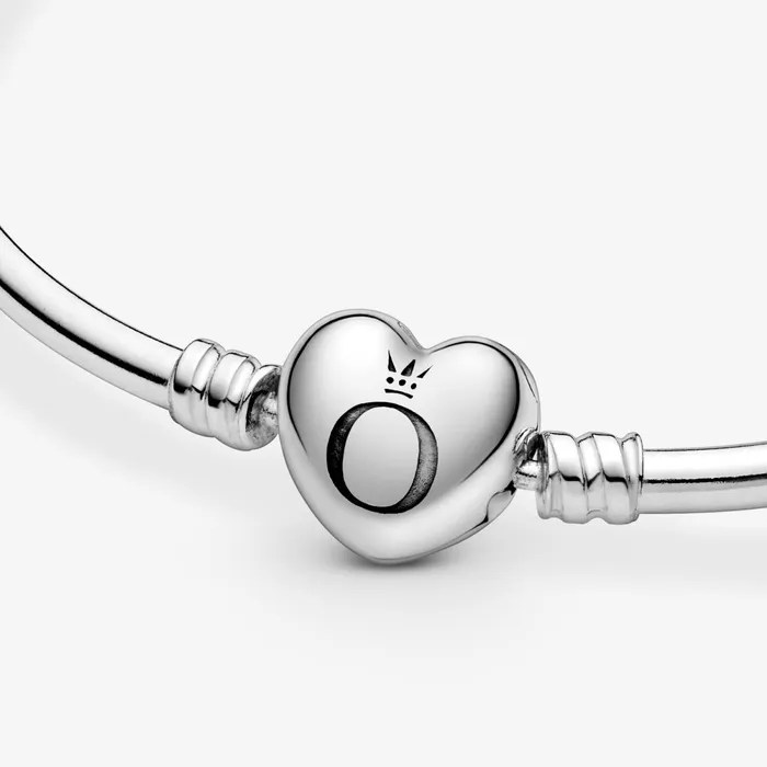 Charm Bracelets Women Pandora Online Moments Heart Clasp Bangle
