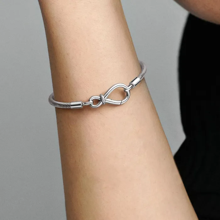 Charm Bracelets Women Pandora Online Moments Infinity Knot Snake Chain Bracelet