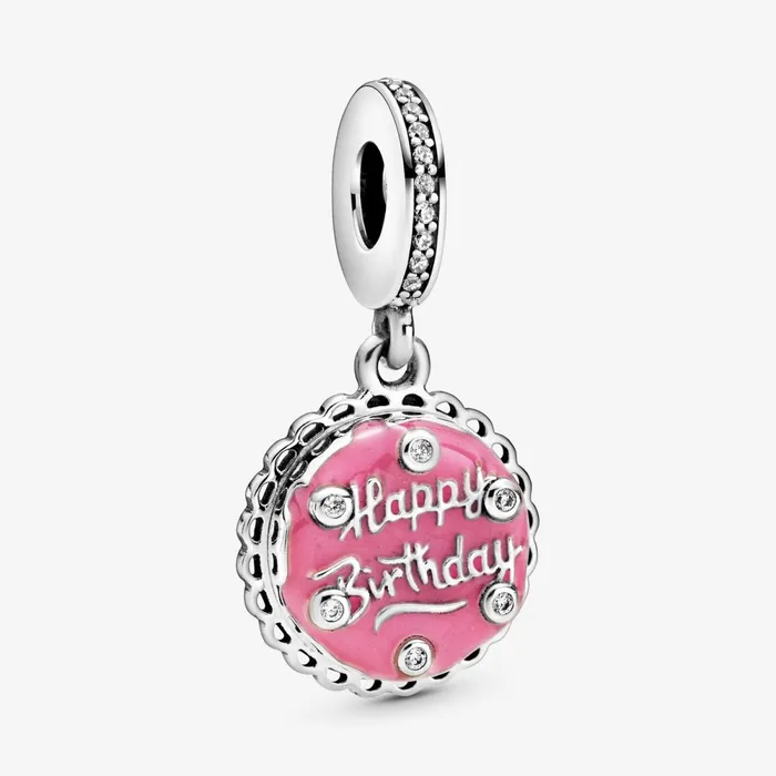 Charm Bracelets Women Pandora Pink Birthday Cake Bracelet Set