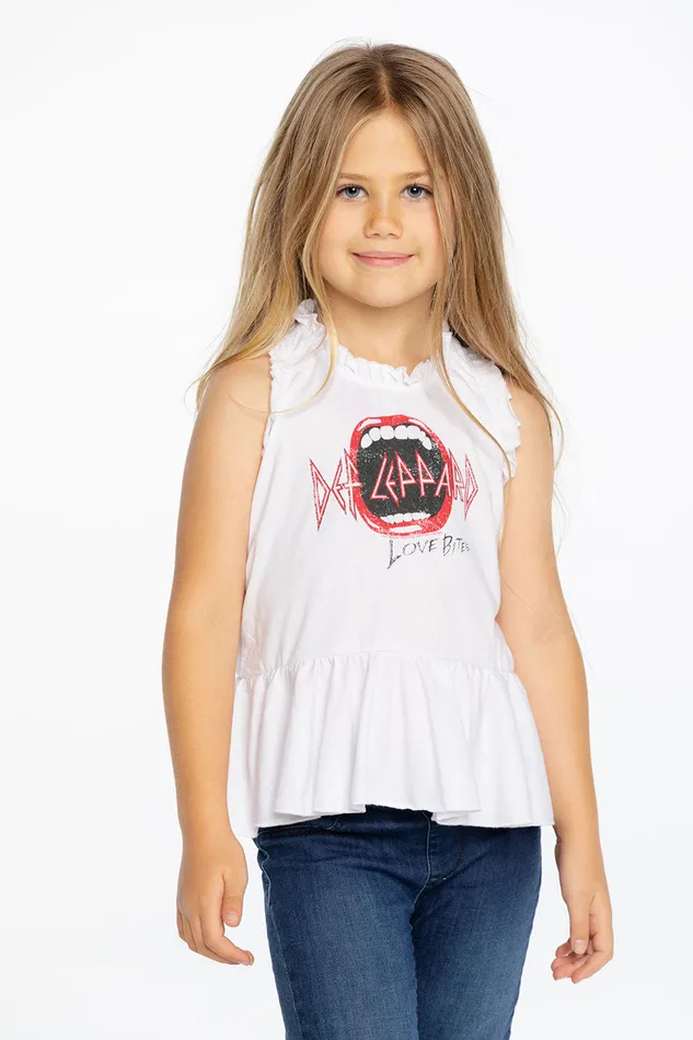 Chaser Brand Def Leppard Love Bites Girls Tops