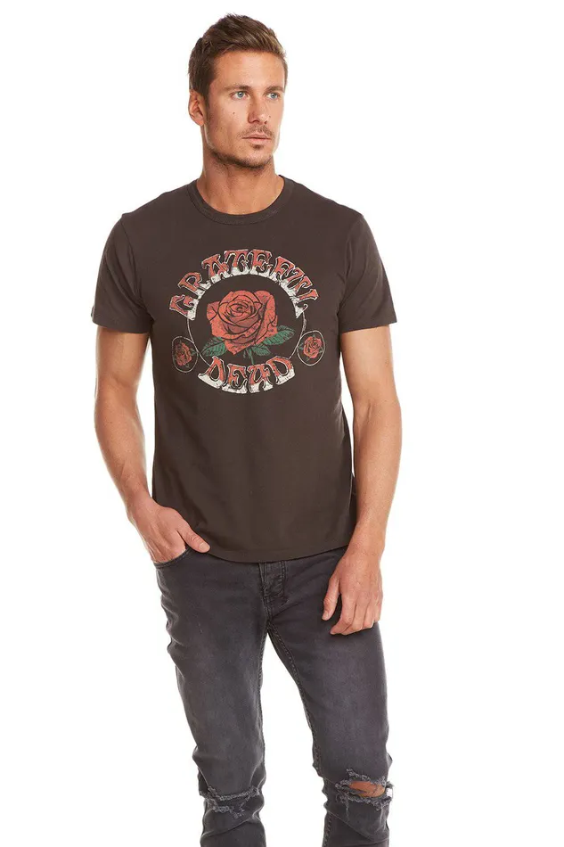 Chaser Brand Tops Mens GRATEFUL DEAD ROSES ARE RED