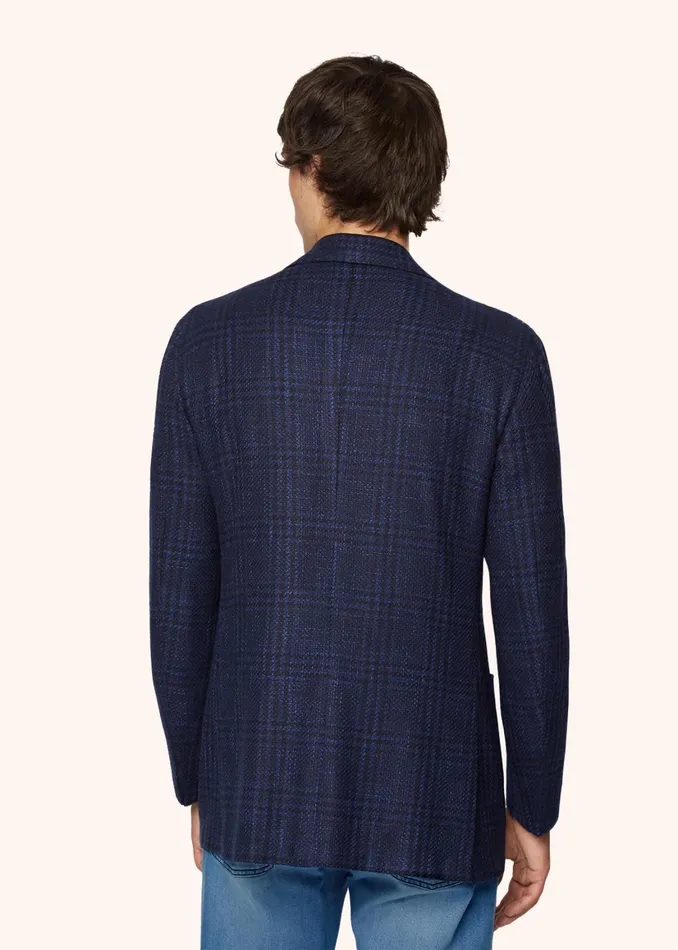 CHECKED WOOL BLEND JACKET Men Kiton Jackets CHECKED WOOL BLEND JACKET Men Kiton Jackets