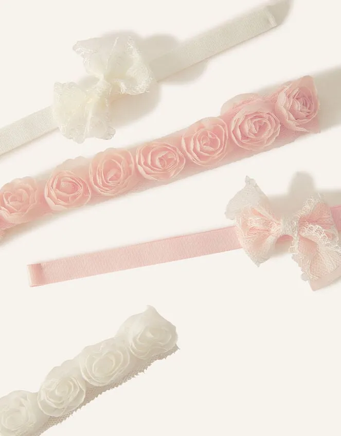 Children 4Pack Baby Rosette Bandos Monsoon Girls039 Hair Accessories