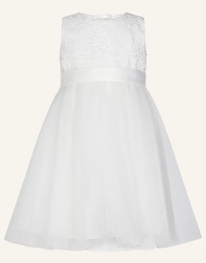Children Baby Alice Lace Bodice Tulle Dress Ivory Monsoon Dresses