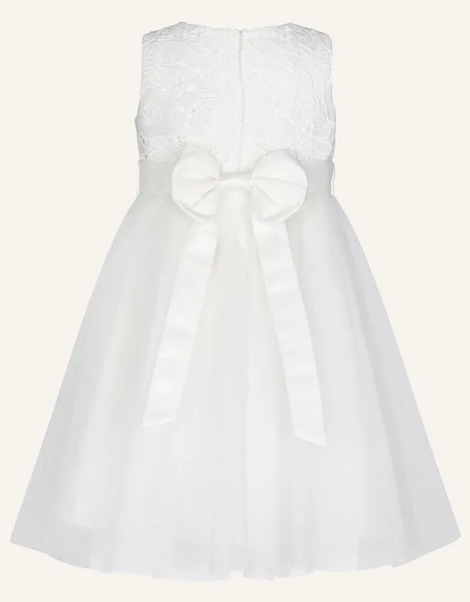 Children Baby Alice Lace Bodice Tulle Dress Ivory Monsoon Dresses