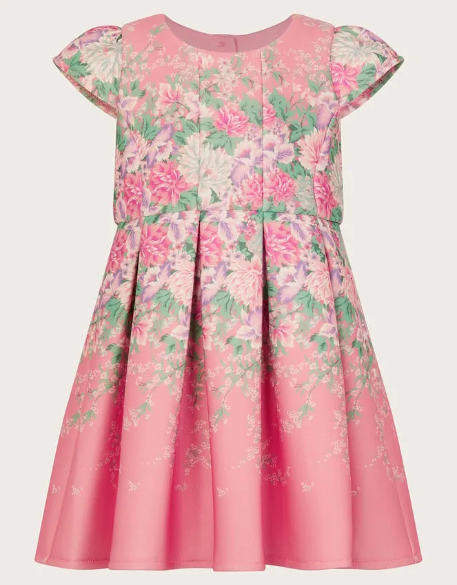 Children Baby Floral Printed Dress Pink Monsoon Dresses