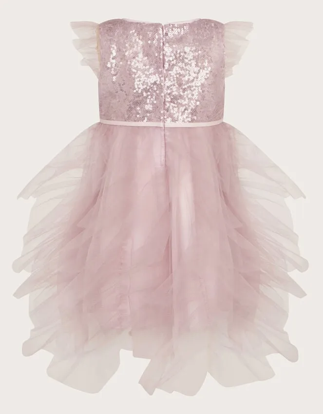 Children Baby Isabella Sequin Dress Purple Monsoon Dresses