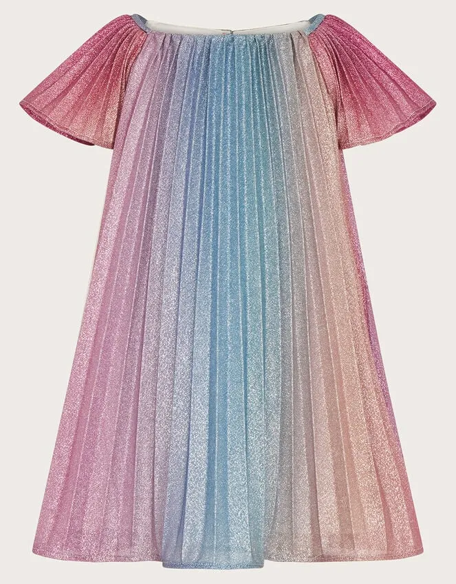 Children Baby Rainbow Shimmer Dress Multi Monsoon Dresses