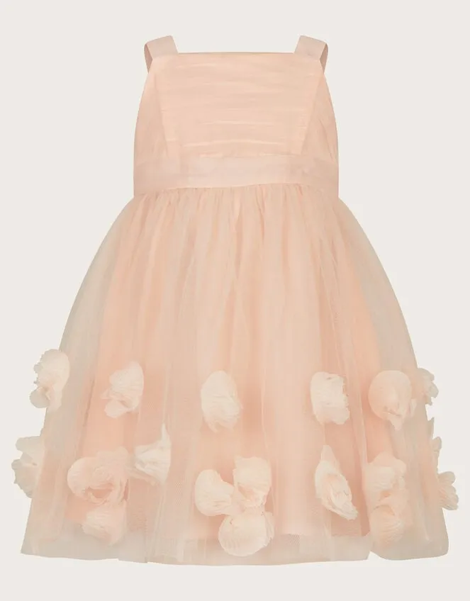 Children Baby Serenata Rose 3d Dress Pink Monsoon Partywear