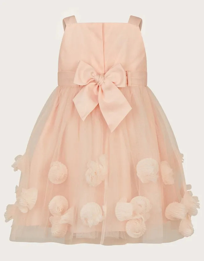 Children Baby Serenata Rose 3d Dress Pink Monsoon Partywear
