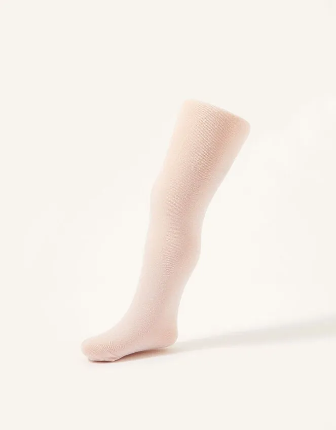 Children Baby Sparkle Knit Tights Pink Monsoon Partywear