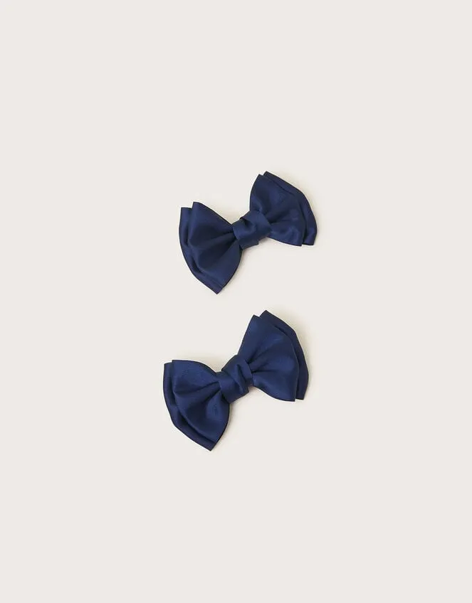 Children Bridesmaid Bow Hair Clips Set Of Two Monsoon Girls039 Hair Accessories