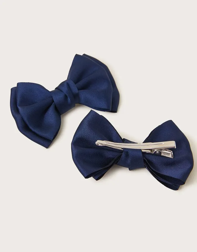 Children Bridesmaid Bow Hair Clips Set Of Two Monsoon Girls039 Hair Accessories