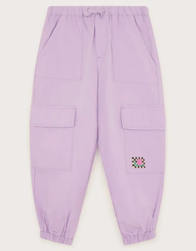 Children Cargo Parachute Trousers Purple Monsoon Casualwear Collection