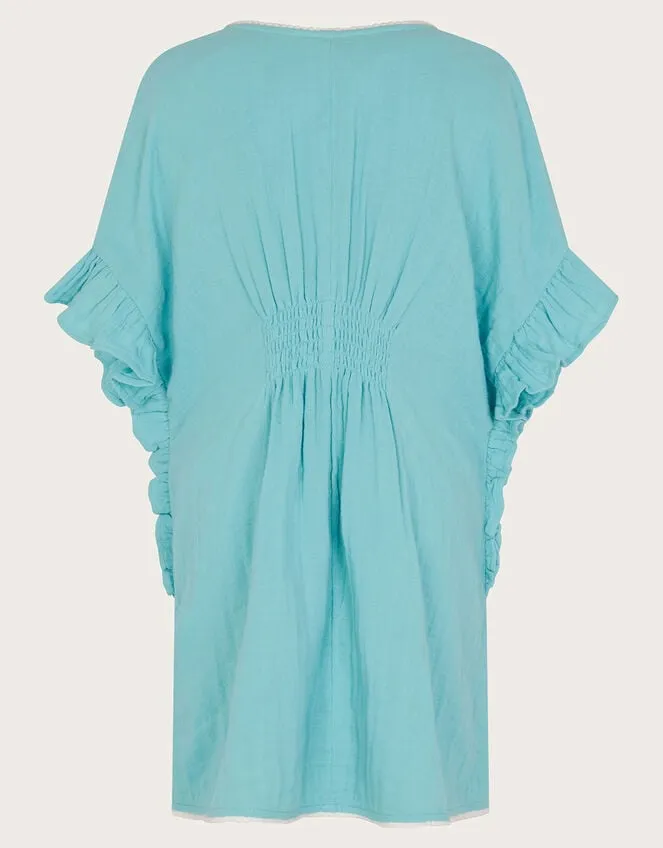 Children Cheesecloth Kaftan Blue Monsoon Beachwear and Swimwear