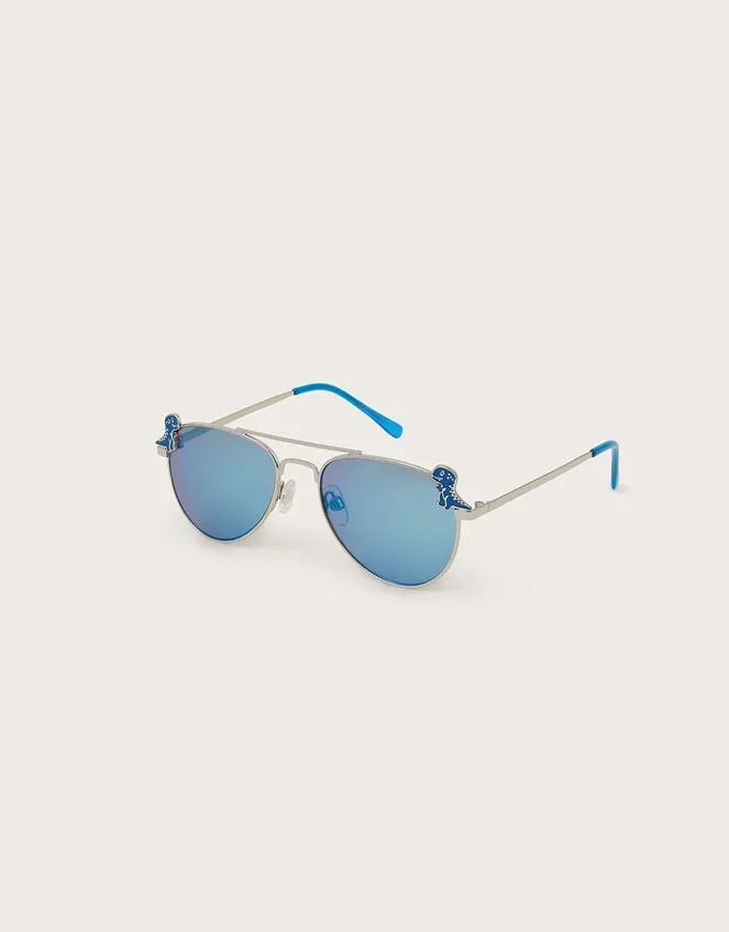 Children Dinosaur Aviator Sunglasses With Case Monsoon Hats and Sunglasses