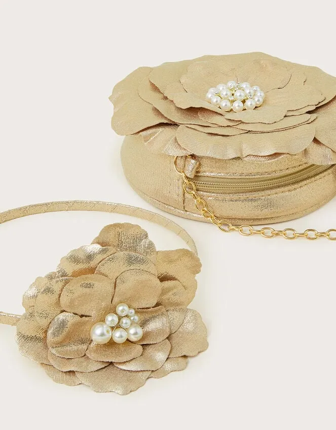 Children Flower Bag And Headband Set Monsoon Girls039 Bags and Purses