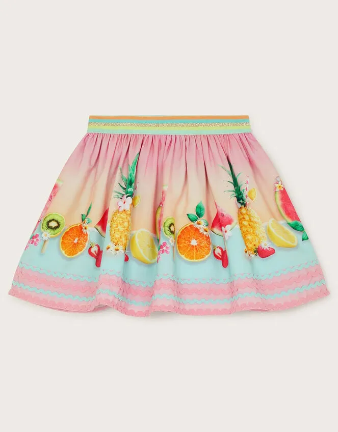 Children Fruit Embroidered Ombre Skirt Orange Monsoon Skirts