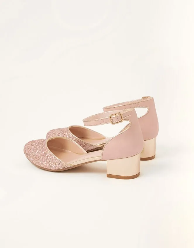 Children Glitter TwoPart Heels Pink Monsoon Partywear