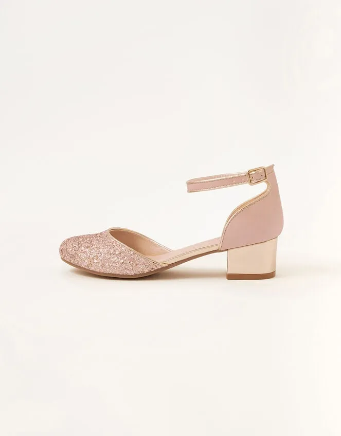 Children Glitter TwoPart Heels Pink Monsoon Partywear
