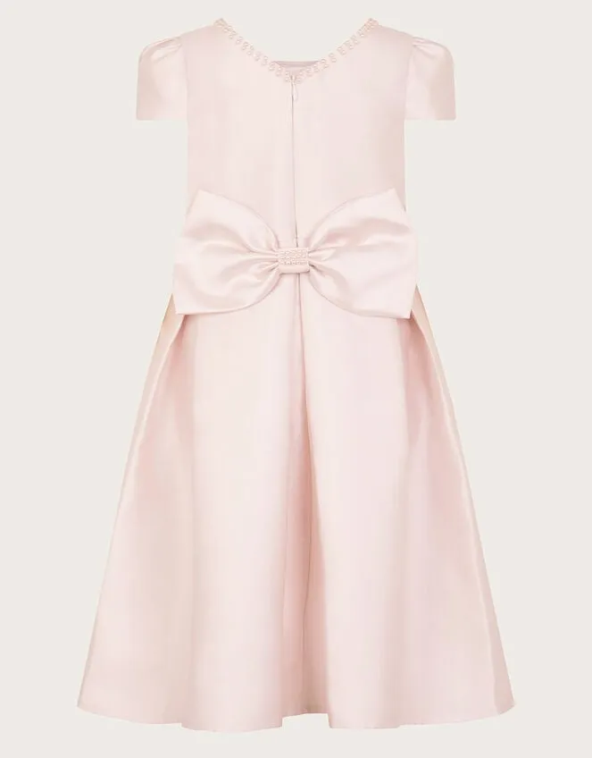 Children Henrietta Pearl Belt Dress Pink Monsoon Dresses