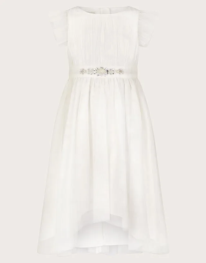 Children Penelope Belt Dress Ivory Monsoon Dresses