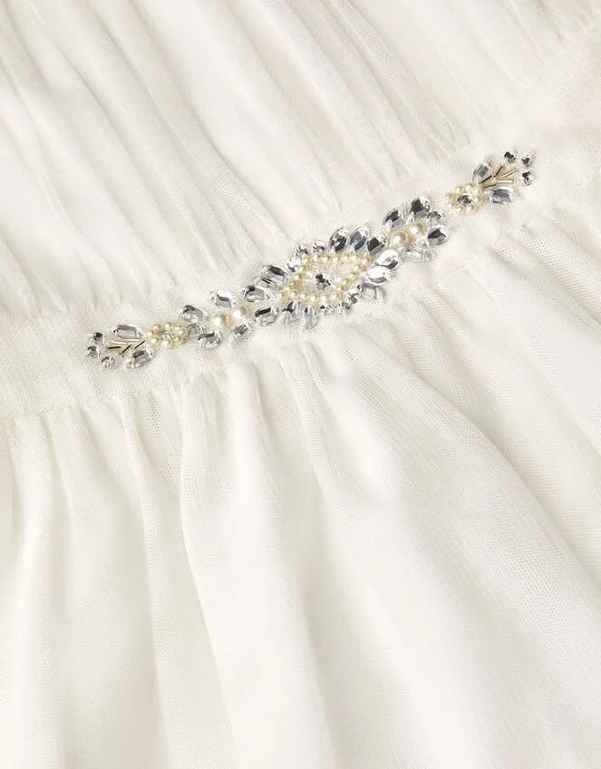 Children Penelope Belt Dress Ivory Monsoon Dresses