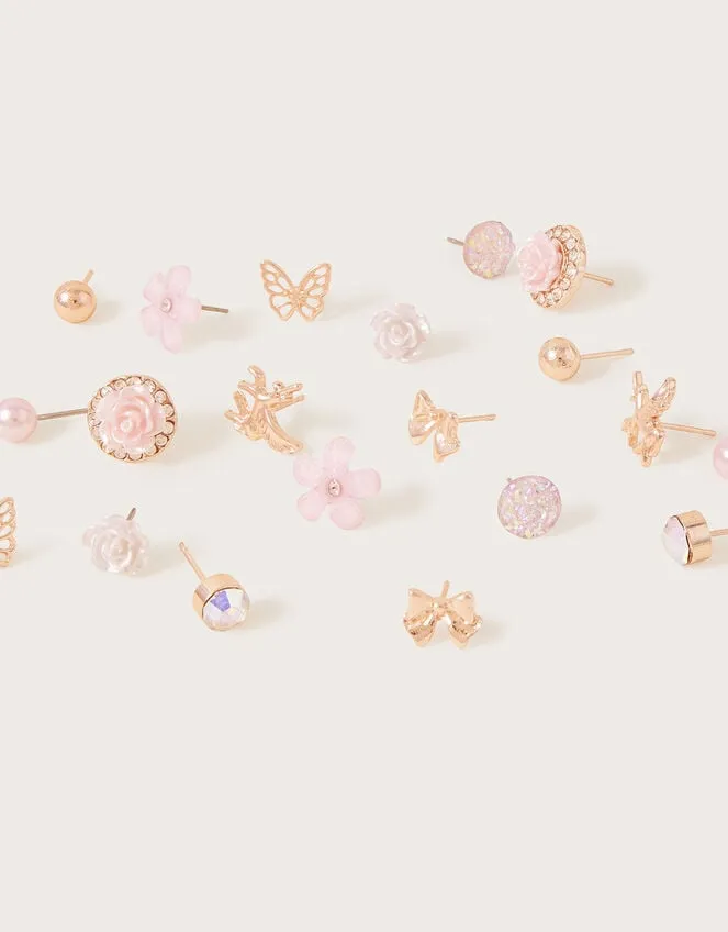 Children Pretty Stud Earrings 10 Pack Monsoon Girls039 Jewellery