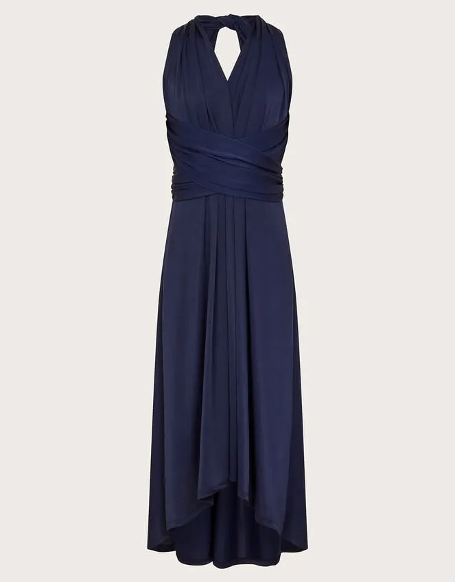 Children Tia Twist Front Prom Dress Blue Monsoon Dresses