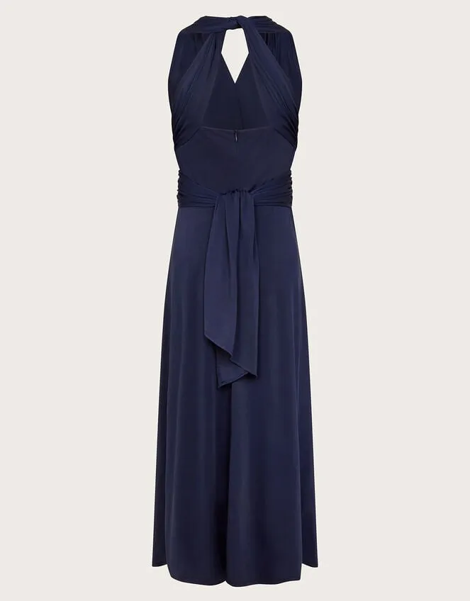 Children Tia Twist Front Prom Dress Blue Monsoon Dresses