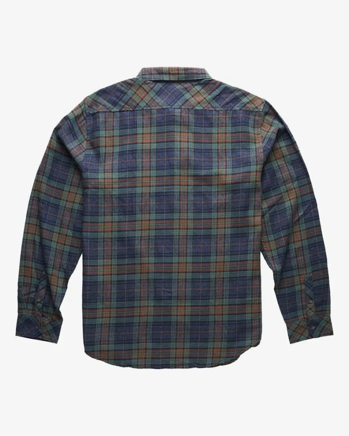 Classic Flannel Long Sleeve Shirt Navy Men Billabong Flannels