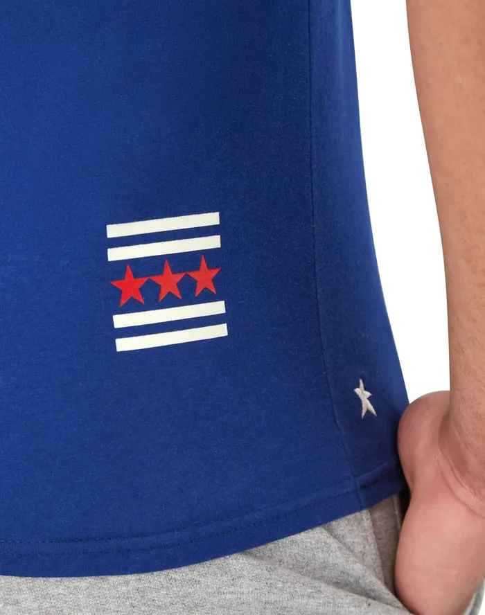 Classic Graphic TShirt Champion Athletic Stars and Stripes Jewel Sapphire Men Champion TShirts and Tops