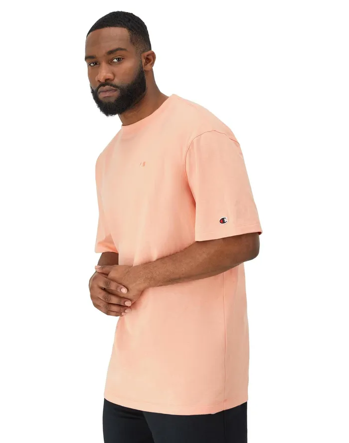 Classic TShirt C Logo Big and Tall Peach Grapefruit Men Champion TShirts and Tops