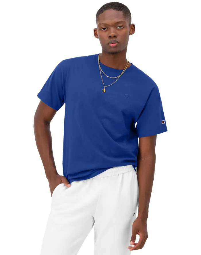 Classic Tee Embroidered C Logo Surf The Web Men Champion TShirts and Tops