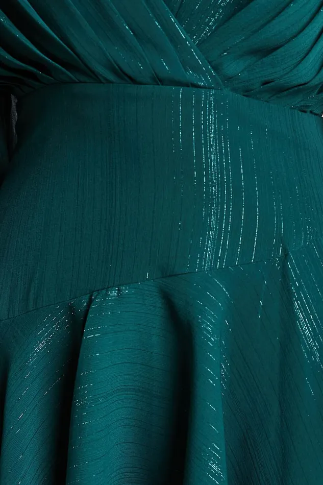 Claudita Midi Dress 8211 Long Sleeve High Low Hem Dress In Emerald Women Showpo Curve Clothes