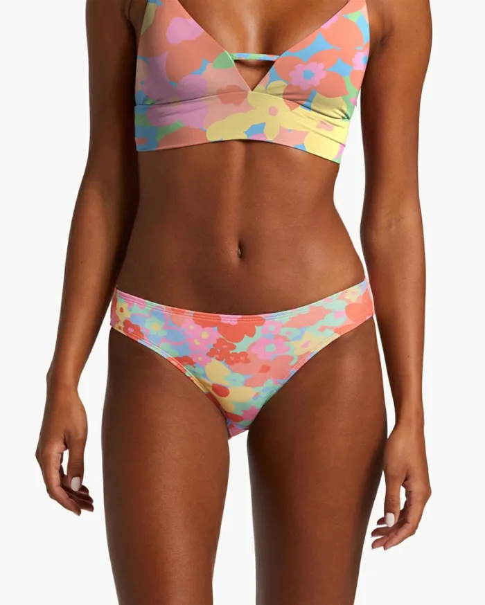 Coast Is Clear V Neck Cami Bikini Top Multi Women Billabong Bikinis