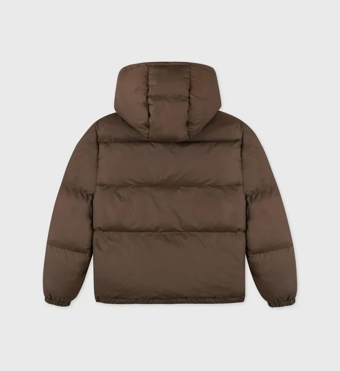 Coats Women Sporty and Rich Crown Puffer Jacket 8211 Chocolate