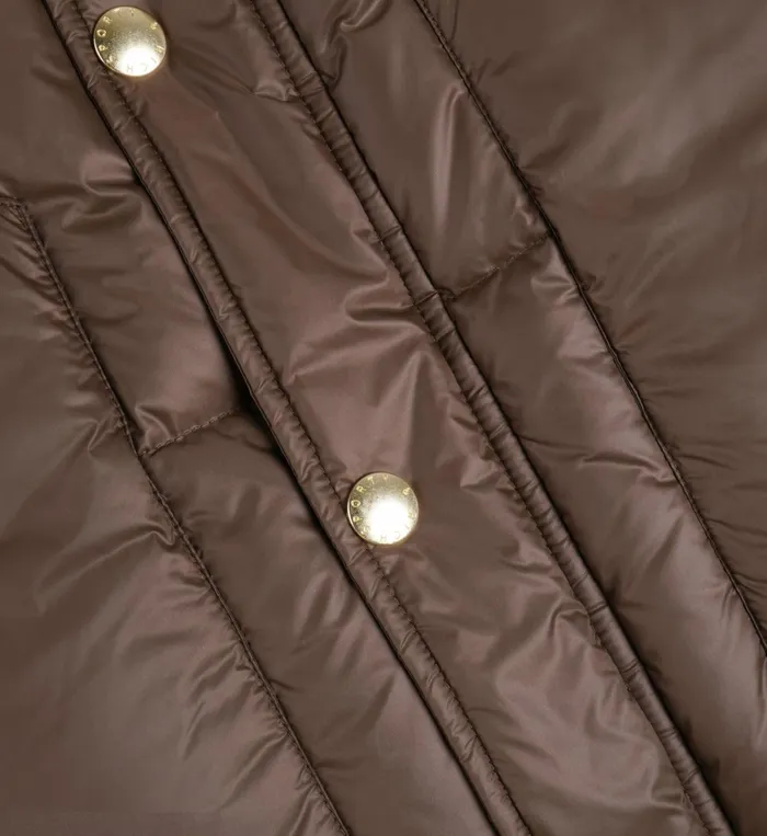 Coats Women Sporty and Rich Crown Puffer Jacket 8211 Chocolate
