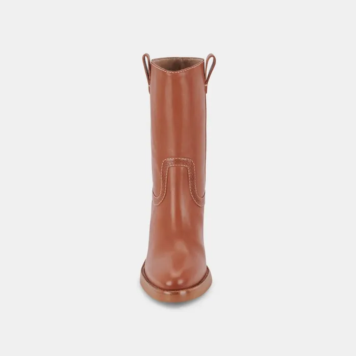 Colete Boots Cognac Leather Women Dolce Vita Boots and Booties