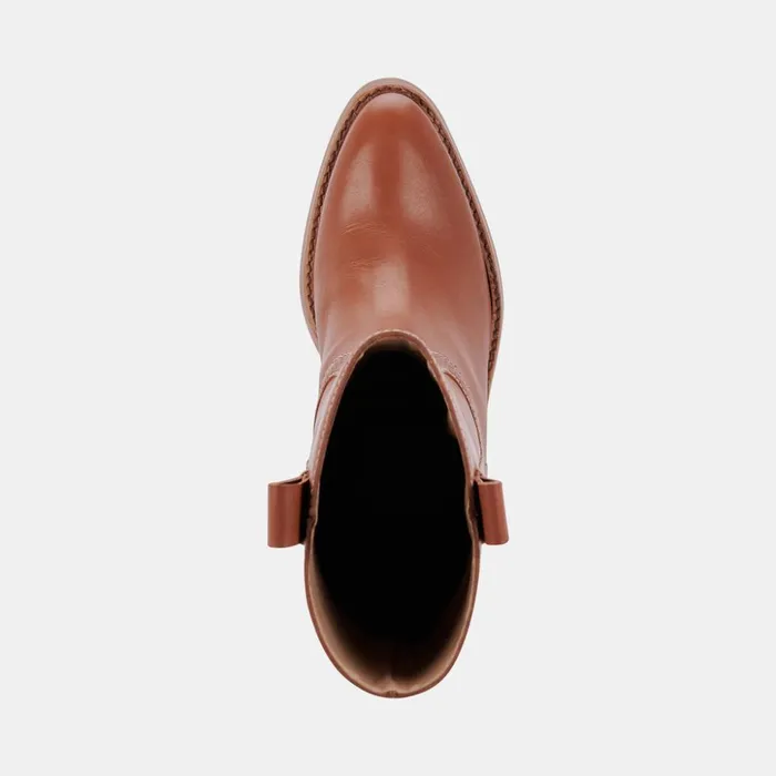Colete Boots Cognac Leather Women Dolce Vita Boots and Booties
