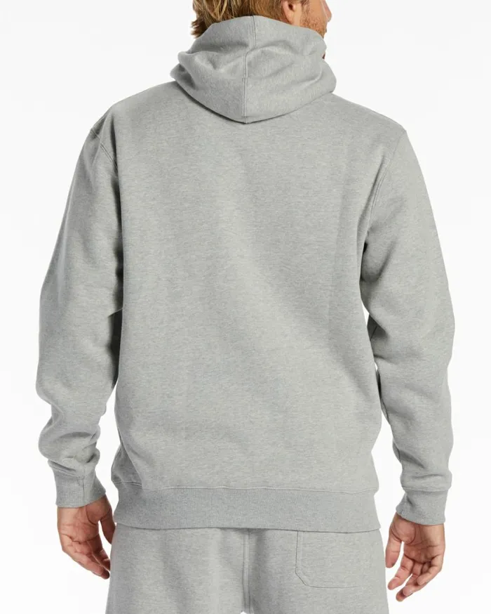 Core Arch Hoodie Light Grey Heather Men Billabong Hoodies and Fleece
