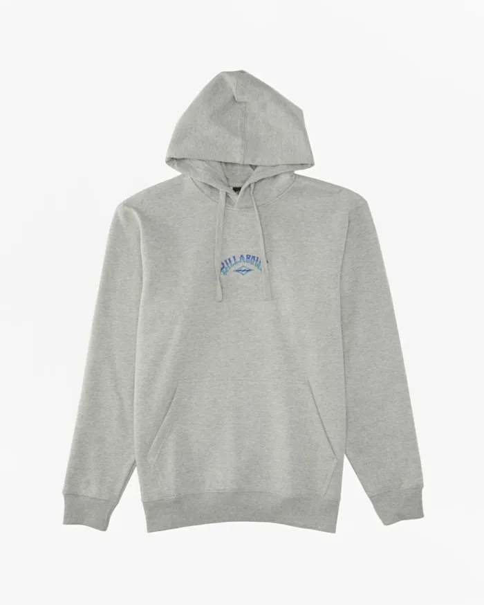 Core Arch Hoodie Light Grey Heather Men Billabong Hoodies and Fleece